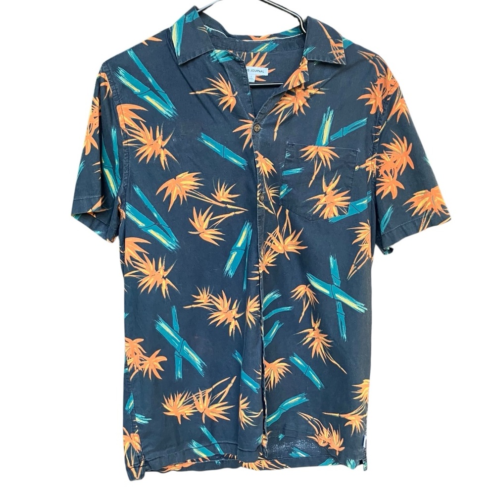 Banks Journal Men's Small Tropical Bird of Paradise Hawaiian Shirt